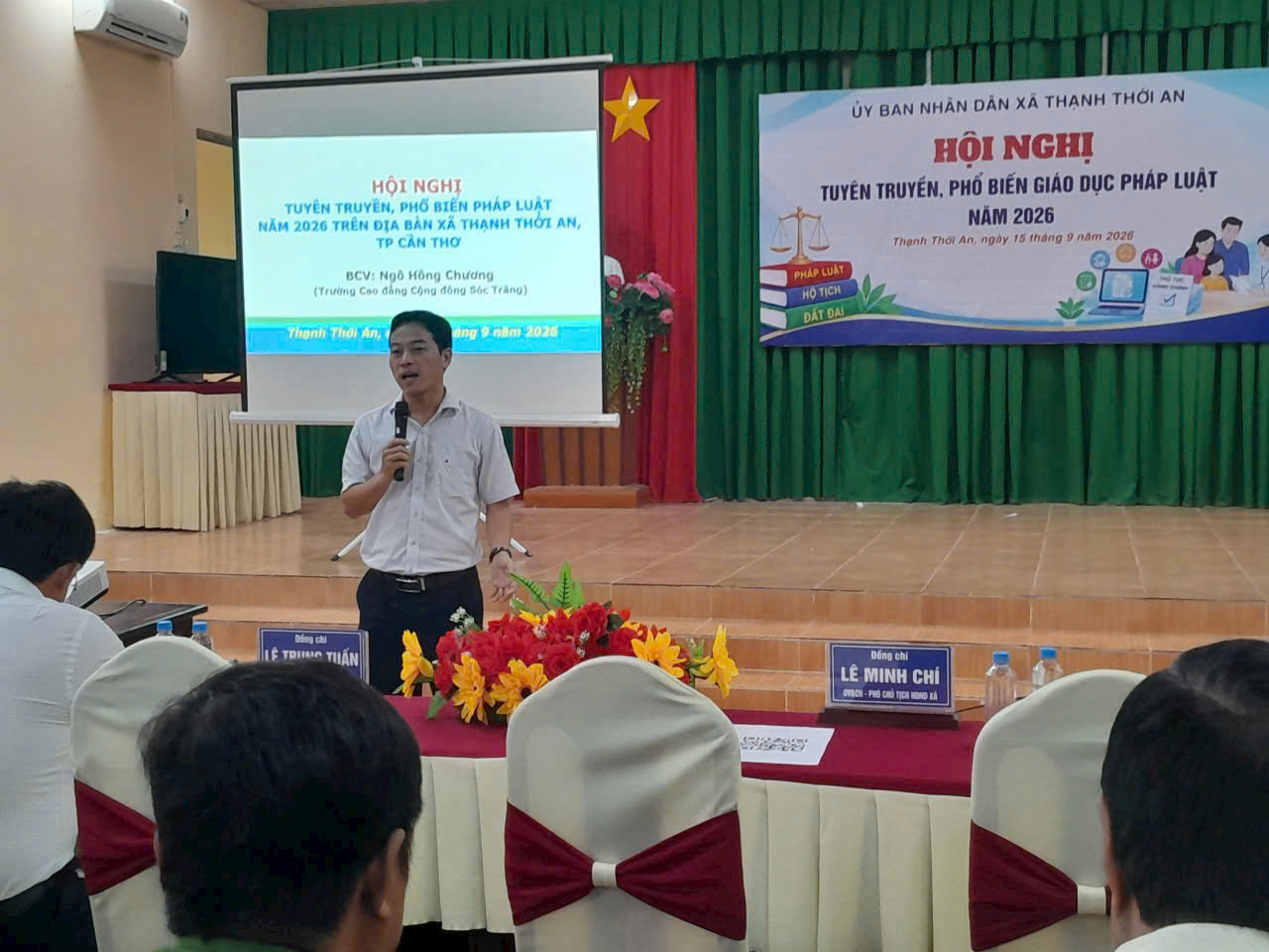 TRƯỜNG CAO ĐẲNG CỘNG ĐỒNG SÓC TRĂNG HỖ TRỢ  UBND XÃ THẠNH THỚI AN, THÀNH PHỐ CẦN THƠ TỔ CHỨC HỘI NGHỊ TUYÊN TRUYỀN, PHỔ BIẾN, GIÁO DỤC  PHÁP LUẬT NĂM 2026